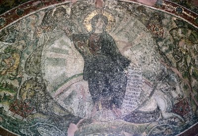 Apse Mosaic, Church of Osios David by Unbekannt Unbekannt